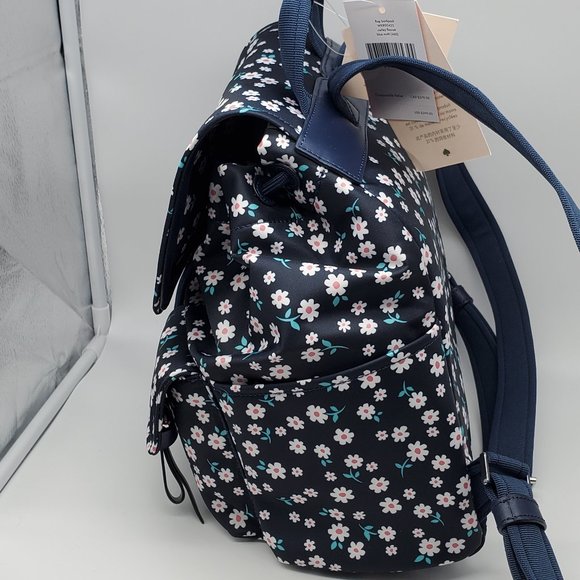 Kate Spade Carley Fleurette Flap Backpack Blue main image 6